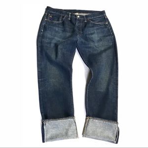 Double RRL Selvedge Button Fly Mens Jeans 34x32